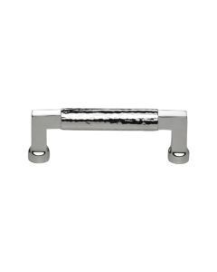 Heritage Brass Hammered Cabinet Pull 101mm Polished Chrome