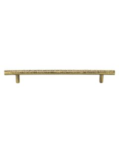 Heritage Brass Cabinet Pull T-Bar Hammered Design 203mm CTC Antique Brass