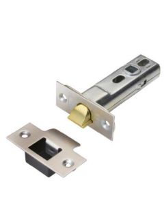 Union Jhd26 Hd Tubular Latch Dual Polished Brass/Satin Stainless 64mm Square Forend