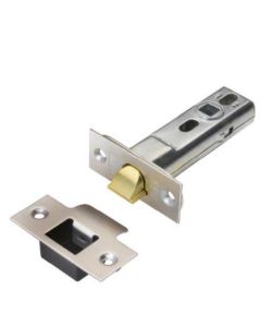 Union Jhd26 Hd Tubular Latch Dual Polished Brass/Satin Stainless 76mm Square Forend