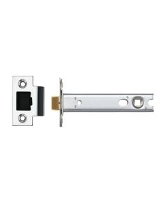 Ironzone Heavy Duty Bolthrough Tubular Latch 102mm with 83mm Backset Polished Nickel