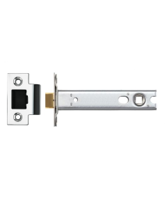 Ironzone Heavy Duty Bolthrough Tubular Latch 102mm with 83mm Backset Polished Stainless Steel