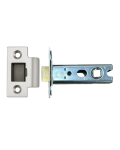 Ironzone Heavy Duty Bolthrough Tubular Latch 64mm with 44mm Backset Satin Stainless Steel