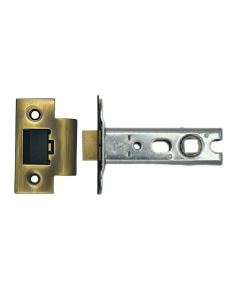 IRONZONE Heavy Duty Bolthrough Tubular Latch 76mm with 56mm Backset Antique Brass
