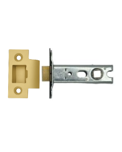Ironzone Heavy Duty Bolthrough Tubular Latch 76mm with 56mm Backset Satin Brass
