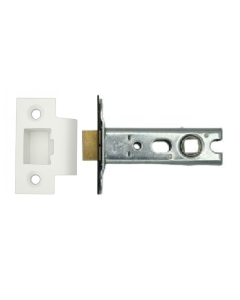 Ironzone Heavy Duty Bolthrough Tubular Latch 76mm with 56mm Backset White
