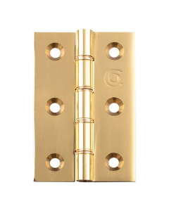 Carlisle Brass HDPBW61 102 X 67 X 4mm Double Phosphor Bronze Washered Butt Hinge Polished/Lacquered