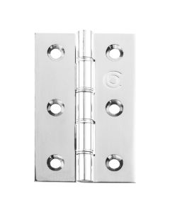 Carlisle Brass HDSSW5CP Hinge - Double Stainless Steel Washered Brass Butt Polished Chrome