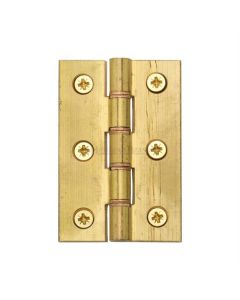 Heritage Brass HG99-345-NB Hinge Brass with Phosphor Washers 3" x 2" Natural Brass finish