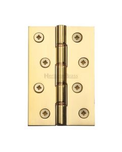 Heritage Brass HG99-350-PB Hinge Brass with Phosphor Washers 4" x 2 5/8" Polished Brass finish