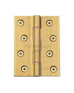 Heritage Brass HG99-355-NB Hinge Brass with Phosphor Washers 4" x 3" Natural Brass finish
