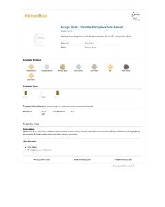 Heritage Brass HG99-350-AT Hinge Brass with Phosphor Washers 4" x 2 5/8" Antique Brass finish