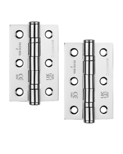 Eurospec HIN1322/7CP Eurospec 76 X 51 X 2mm Ball Bearing Hinge - Grade 7 Polished Chrome