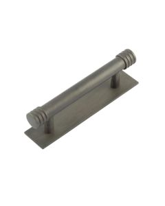 Frelan Hoxton Sturt Cabinet Handle on Back Plate 96mm cc Dark Bronze HOX450DB-HOX5050DB