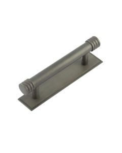 Frelan Hoxton Sturt Cabinet Handle on Back Plate 96mm cc Dark Bronze HOX450DB-HOX6050DB
