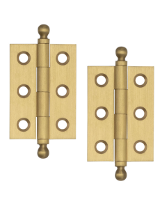 Hoxton Finial Hinge 50x35 Satin Brass HOX800SB