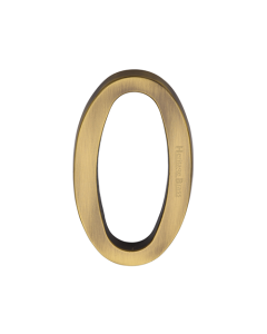 Heritage Brass Numeral 0 Concealed Fix 76mm (3") Antique Brass