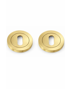 IRONZONE IRZ002SB Keyhole Profile Escutcheon 50mm - Satin Brass