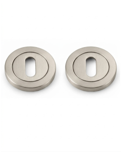 IRONZONE IRZ002SN Keyhole Profile Escutcheon 50mm - Satin Nickel