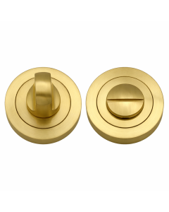 IRONZONE IRZ004MSB Bathroom Turn and Release 50mm - Matt Satin Brass