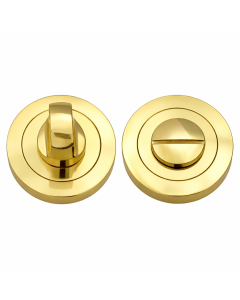 IRONZONE IRZ004PB Bathroom Turn and Release 50mm - Polished Brass