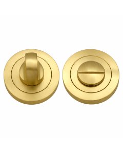 IRONZONE IRZ004SB Bathroom Turn and Release 50mm - Satin Brass