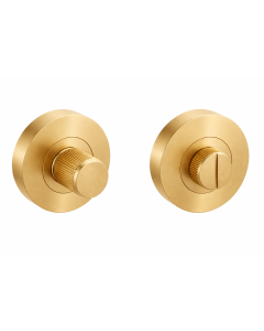 IRONZONE Linear Thumbturn & Release With 5mm Spindle & Fixings Satin Brass