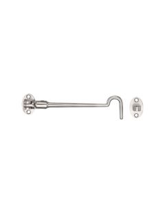 STEELWORKS Cabin Hook And Eye 100mm Grade 304 Satin Stainless Steel