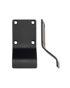 STEELWORKS Cylinder Latch Pull Blank Profile 88mm x 43mm Matt Black