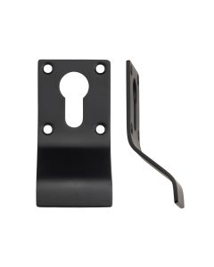 STEELWORKS Cylinder Latch Pull Euro Profile 88mm x 43mm Matt Black