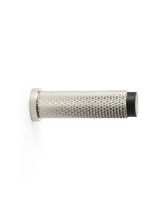 Acre & Clutton Westbrook Knurled Solid Brass Door Stop � 75mm Skirting Wall-Mounted in Polished Nickel Elegant Door Protection Accessory
