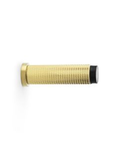 Acre & Clutton Westbrook Knurled Solid Brass Door Stop � 75mm Skirting Wall-Mounted in Satin Brass Elegant Door Protection Accessory