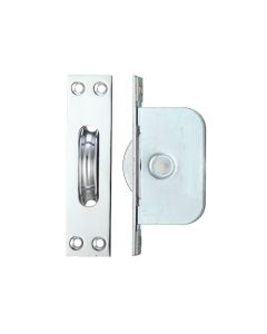 Acre & Clutton Ball Bearing Sliding Window Sash Pulleys 2 1/4" Square Forend Polished Chrome