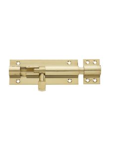 Frelan Heavy straight barrel bolts Polished Brass 152mm J1001PB-6