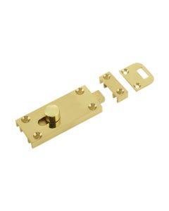 Frelan J1414 Bathroom slide bolt 63mm J1414PB Polished Brass