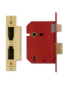 Union J2201-Pl-3.00 5 Lever Mortice Sash Lock Polished Brass Finish 76mm