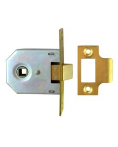 Union Mortice Box Latch Polished Brass Finish 64mm Case J2642-PL-2.50