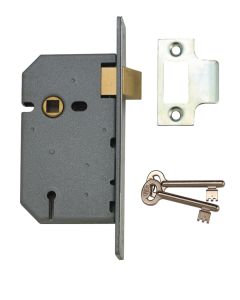 Union Full Case Mortice Latch Satin Stainless Finish 76mm Case J2657-SC-3.00