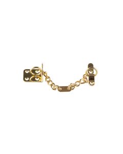 Frelan Heavy Duty Security Door Chain 200mm J3002PB Polished Brass
