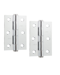 Frelan Grade 7 Steel Heavy Duty Button Tip Hinge 76x50x2mm Polished Chrome 76mm J452BT-PC