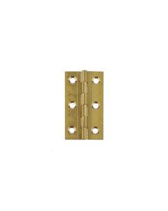 Frelan Plain Butt Hinge 76x42x1.5mm Solid Drawn Brass J8996 Polished Brass