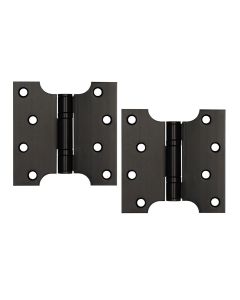 Matt Black Parliament Ball Bearing Hinge 4" 102x102x3mm By Frelan Hardware J9449MB