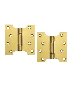 Satin Brass Parliament Ball Bearing Hinge 4" 102x102x3mm By Frelan Hardware J9449SB