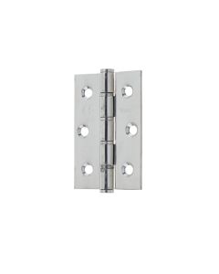 Frelan Grade 7 SS Washered Hinges 76x50x3mm Polished Stainless Steel 76mm J9504PSS