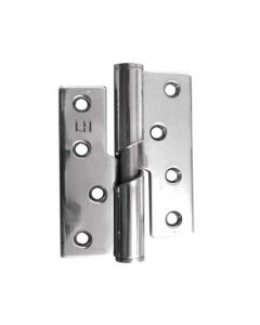 Frelan SS Rising Butt Hinge Left Hand 102x76x3mm Polished Stainless Steel 102mm J9510LHPSS
