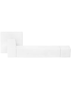 FORMANI SQUARE JB100 unsprung door handle on rose white