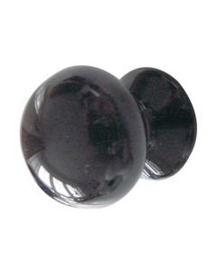 Frelan JC64 38mm Plain black cupboard knob 38mm JC64