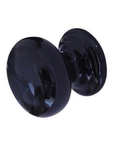 Frelan JC66 50mm Plain black cupboard knob 50mm JC66