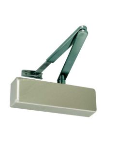 Frelan Standard Door Control with Black Arms Satin Nickel en-2-4 JD150SN Satin Nickel