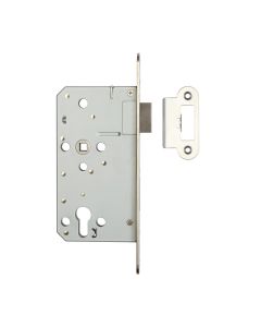 Frelan 72mm sss Din euro escape lock radiused 60mm backset JL-DE60RSSS Satin Stainless Steel